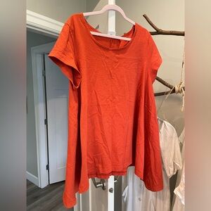 Bryn walker pacific cotton asymmetrical 🍊 tunic top L